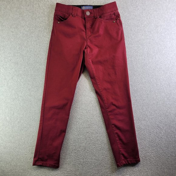 Democracy Pants - Democracy Ab Technology Pants Womens 6 Red Skinny Leg Comfort Waistband Slimming